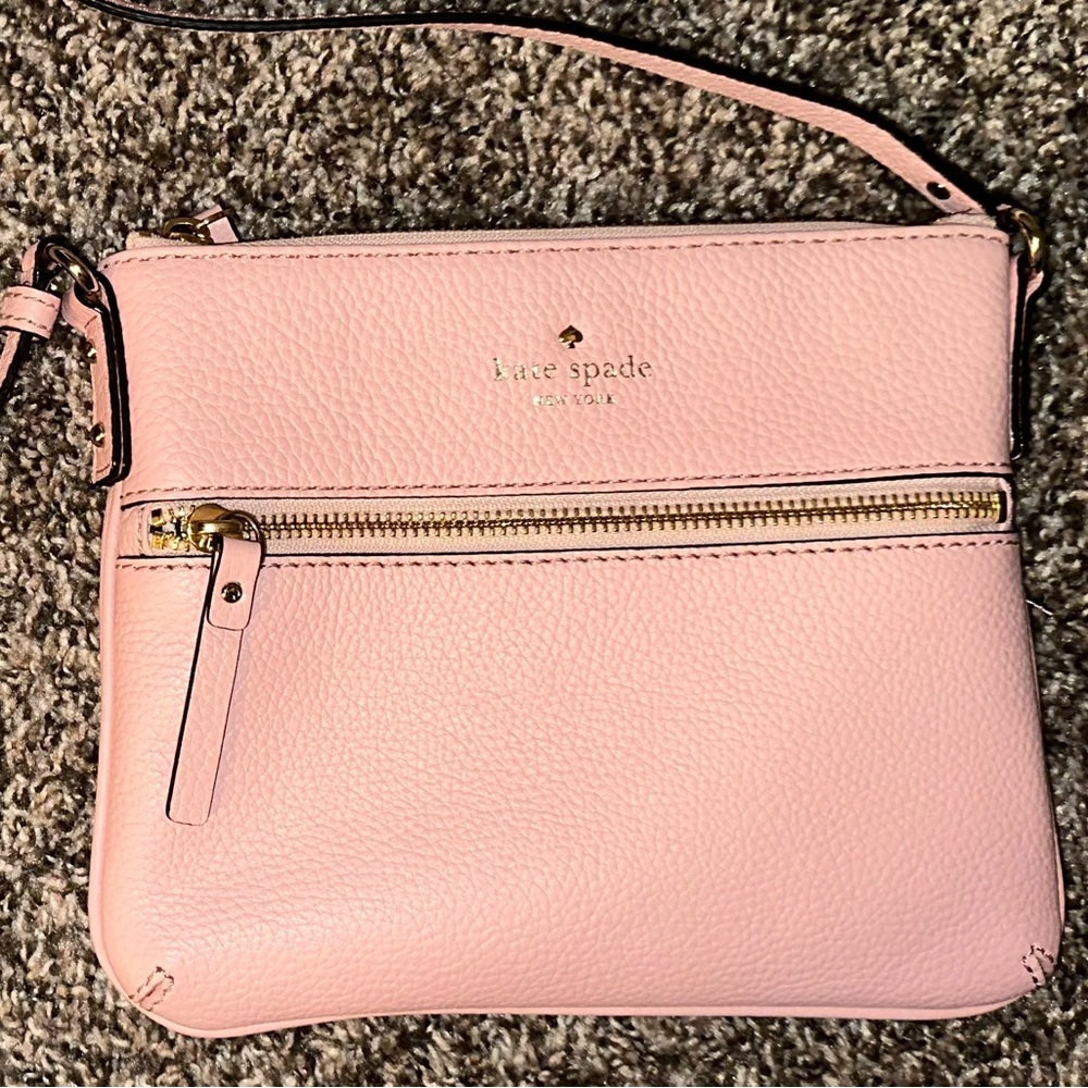 Kate Spade Blush Pebbled Leather Crossbody Bag